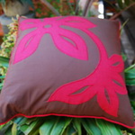 red brown cushion cover